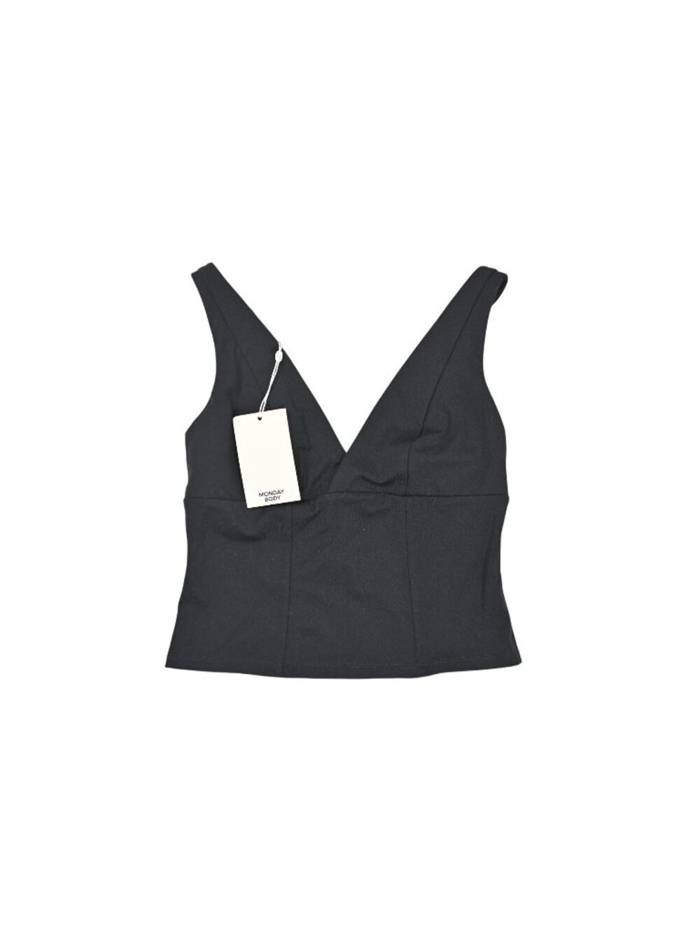 Monday Swimwear Body Glacier Tank in Black Jersey